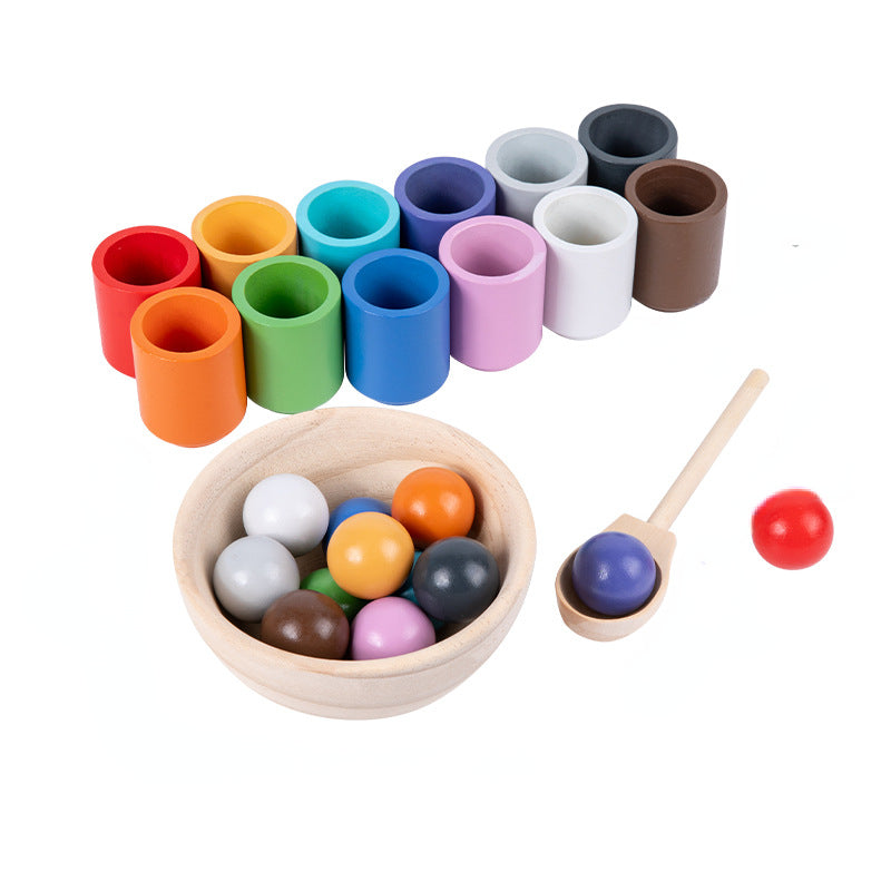 Wooden Color Classification Montessori Toys Sorting Toy 26x22cm 5