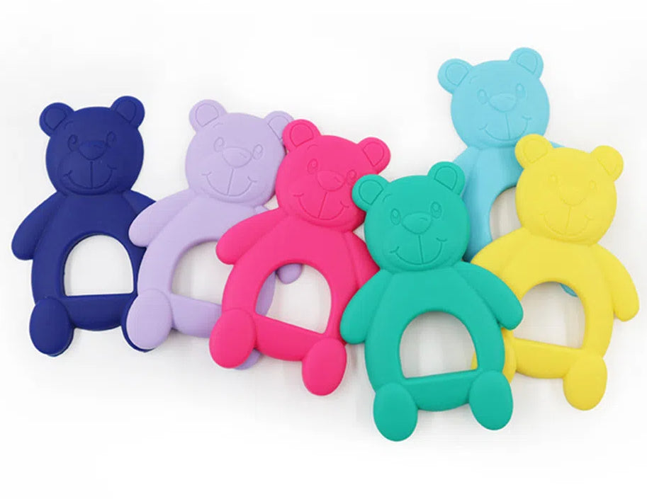 Silicone Bear Shaped Baby Teething Toy 9.2x6x0.6cm 2