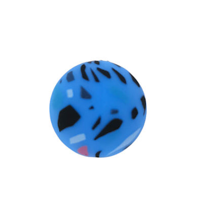 50pcs 15mm Terrazzo Silicone Beads Printed Design 11