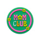 20pcs Silicone Focal Beads MOM Club With Flower Accents 3