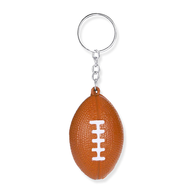 PU Squishy Sports Ball Keychain Sensory Stress Toy 4cm 8
