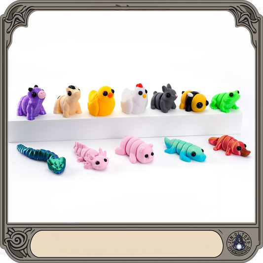 Bee 3D Printed Fidget Toy Articulated Flexible