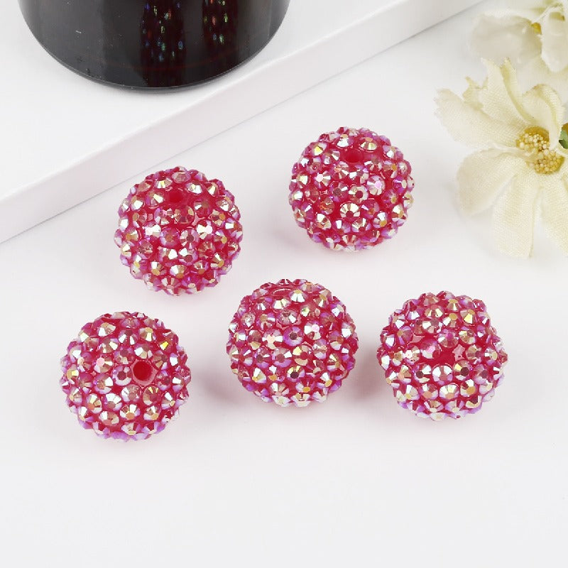 50pcs 12mm Rhinestone Beads DIY Jewelry Making Craft Supplies 10