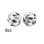 50pcs 15mm Rhombus Printed Silicone Beads Multi Color Design 21