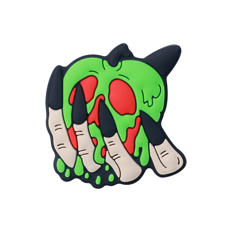 20Pcs Silicone Focal Beads Halloween Claw Apple Design