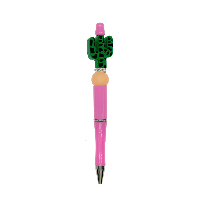 20pcs Silicone Focal Beads Cactus Cutout Center Design 15