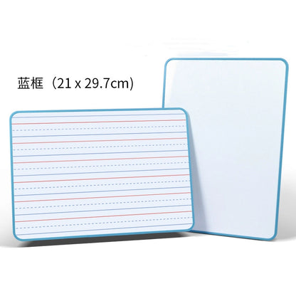 Double Sided Magnetic Metal Dry Erase Board Educational Toy 29cm 9