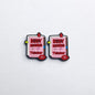 20Pcs Silicone Focal Beads Glow In The Dark Label Red Lips Book Front Facing
