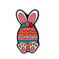 Silicone Focal Beads Easter Rabbit Holding Carrot Design