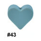 50pcs 14mm Heart Silicone Beads Colorful Diy Teether Accessories 21