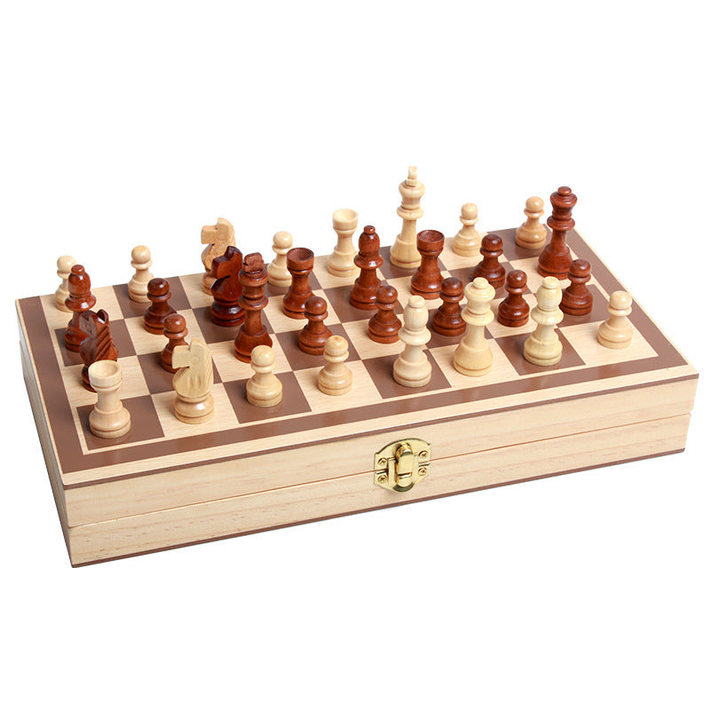 Wooden Chess Toy Educational Toy for Kids 4