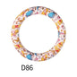 50pcs 15mm Disney Silicone Beads Printed Design 16