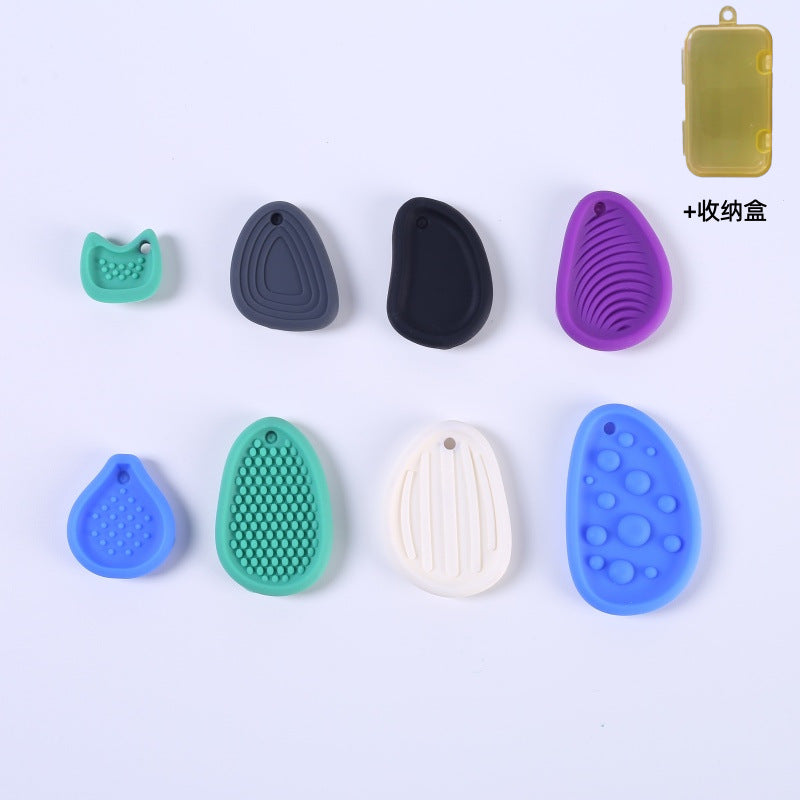 Sensory Stone Silicone Tactile Fidget Toy Worry Stone Stress Relieving
