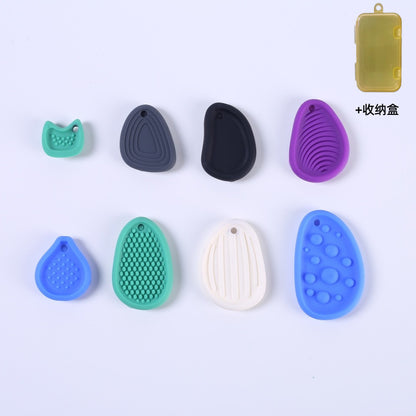 Sensory Stone Silicone Tactile Fidget Toy Worry Stone Stress Relieving