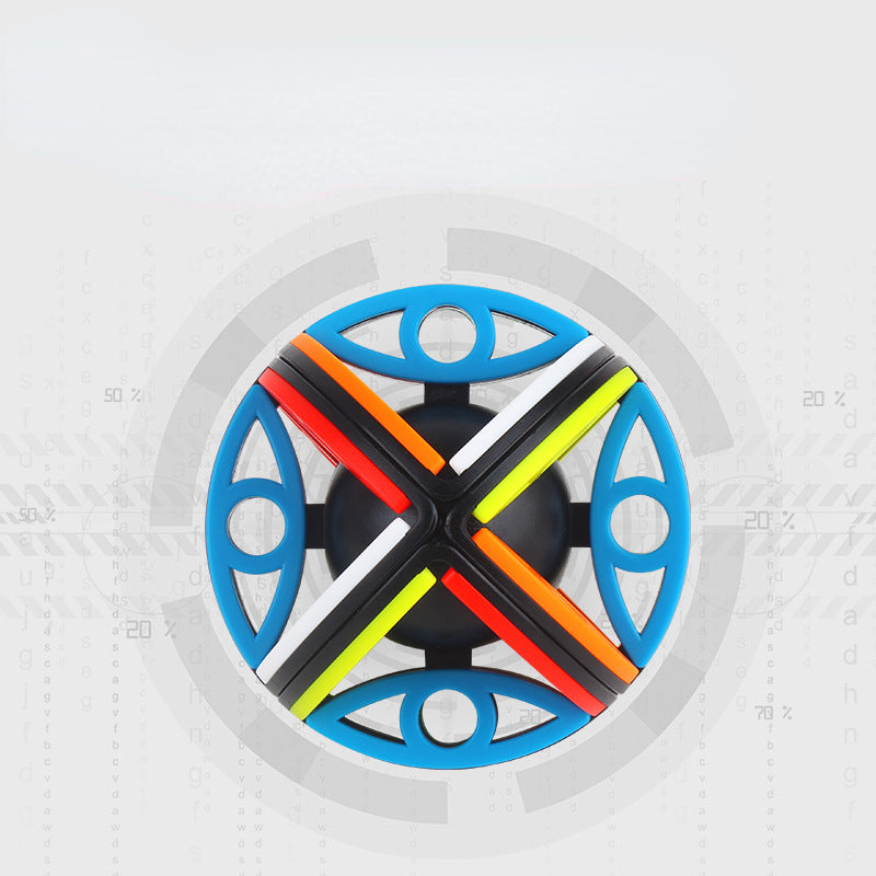 Plastic Magic Eye Hollow Rubik's Cube Fidget Cube 7.5cm 2