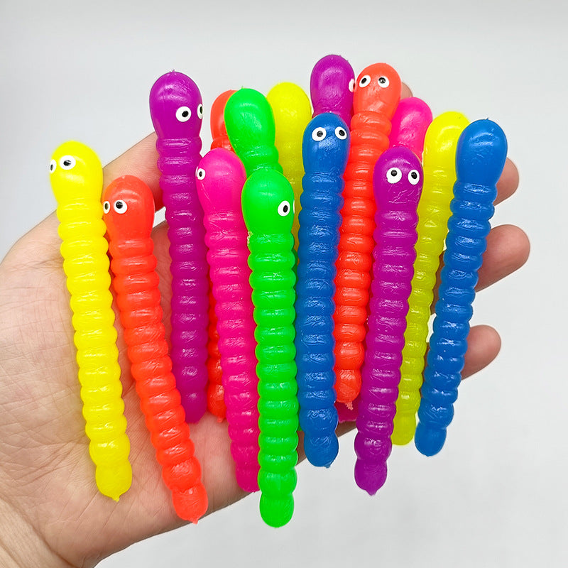 TPR Sensory Fidget Bug Caterpillar Stretch Toy 8.7 × 1.3cm 2
