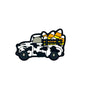 Silicone Focal Beads Cow Print Corn Car with Candy Corn Detail
