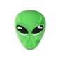 20Pcs Silicone 3D Focal Beads Green Alien Bigfoot Holding Heart 11