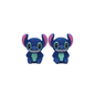 20Pcs Silicone 3D Focal Beads Blue Alien Character Large Ears Sitting Pose 2