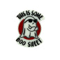 Large Silicone Focal Beads Ghost Saying This Is Some Boo Sheet Red Background