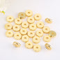 100pcs Disc Shape Brass Spacer Beads 6