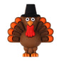 20Pcs Silicone 3D Focal Beads Thanksgiving Theme Turkey Pumpkin Hat Designs 11