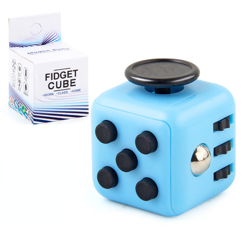 Silicone Fidget Cube 6-Function Decompression Desk Toy 3.4cm 26
