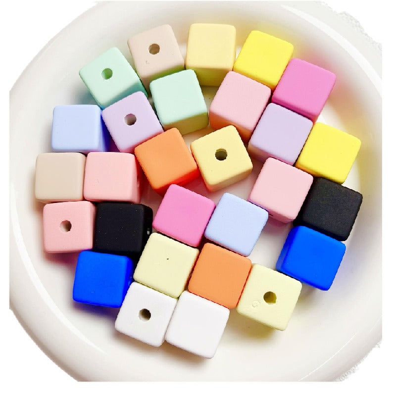 10pcs 16mm Cube Acrylic Beads DIY Bracelet Making 5