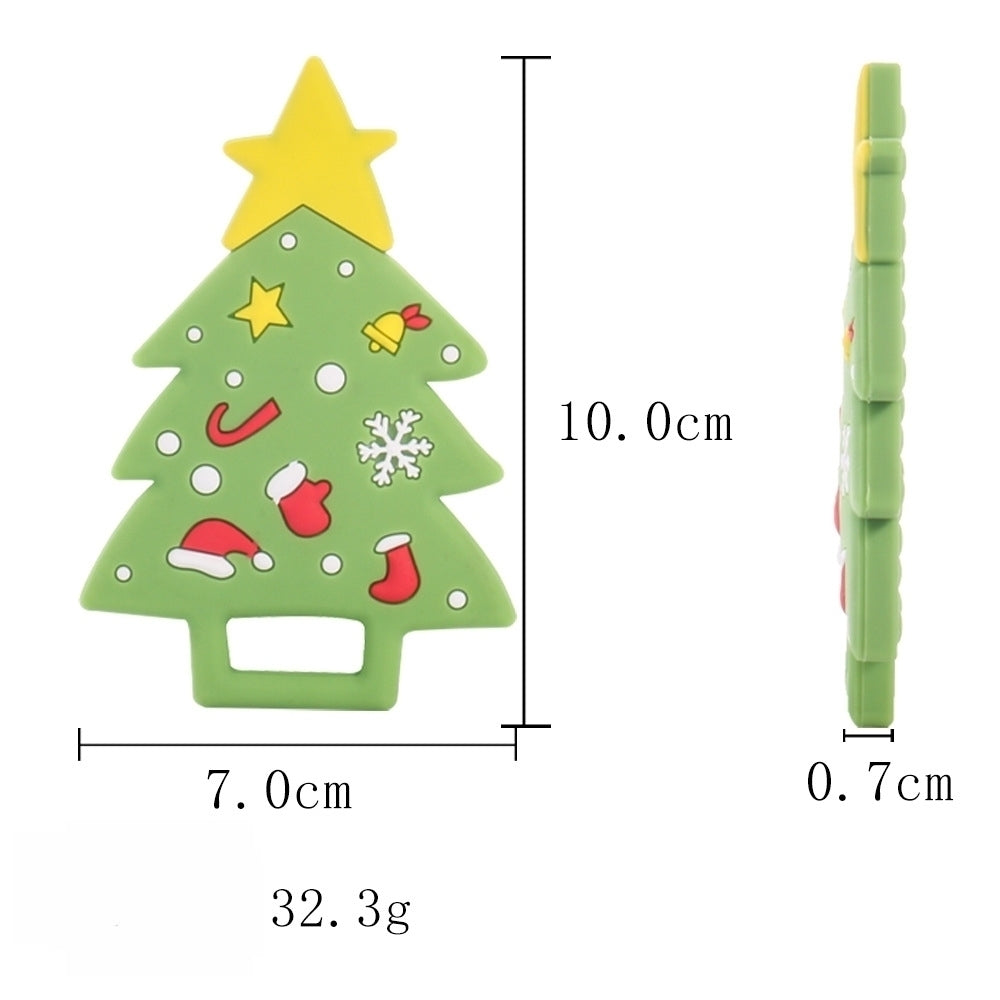 Christmas Tree Silicone Teething Toy Baby Teether Set 10pcs 3