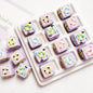 10pcs 16mm Cube Donut Acrylic Beads DIY Bracelet Making 10