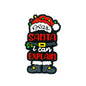 20pcs Silicone Focal Beads Christmas Santa I Can Explain Text Design