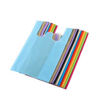 100pcs Solid Color Non-Woven Vest Bags 25*45*12/30*50*14/35*60*16/40*65*18cm 2