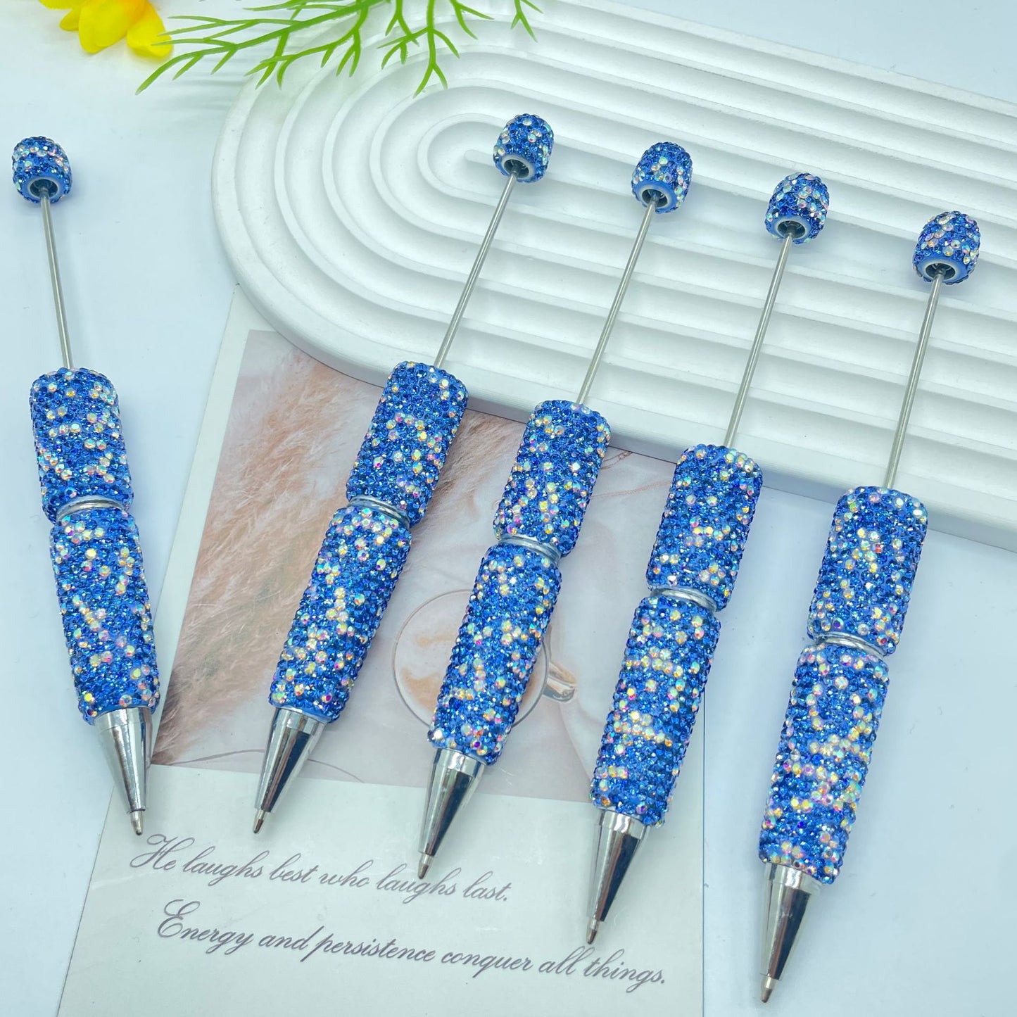 Full Rhinestone Beadable Ballpoint Pens DIY Craft Supplies 12