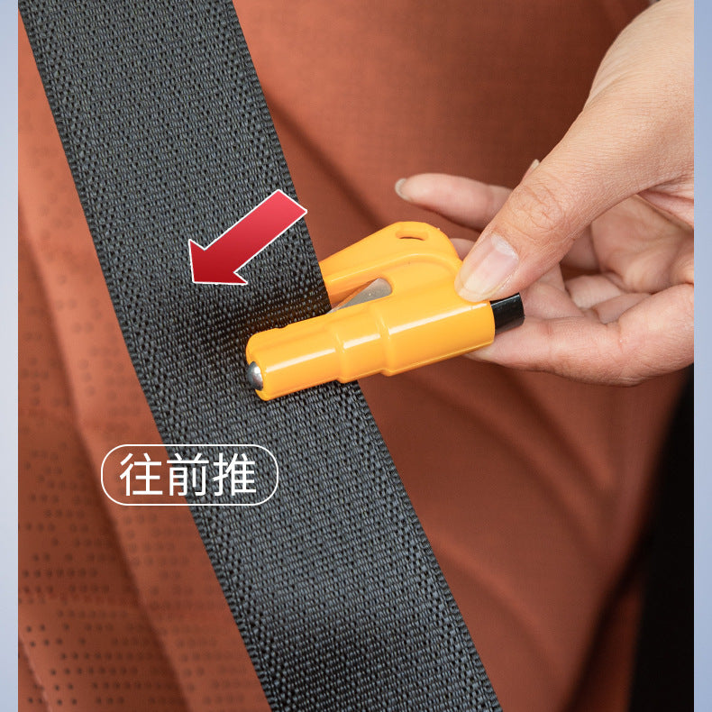 3 in 1 Window Breaker Seatbelt Cutter Whistle Self Defense Keychain 3