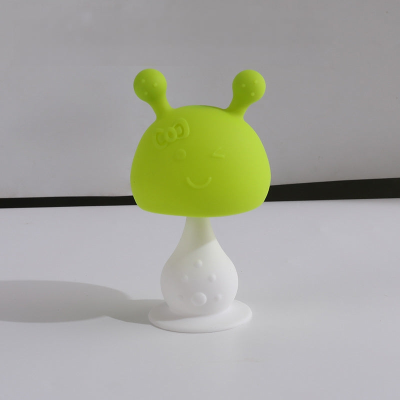 Silicone Mushroom Teething Toy Baby Rattle Teether 14