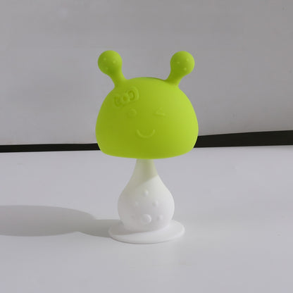 Silicone Mushroom Teething Toy Baby Rattle Teether 14