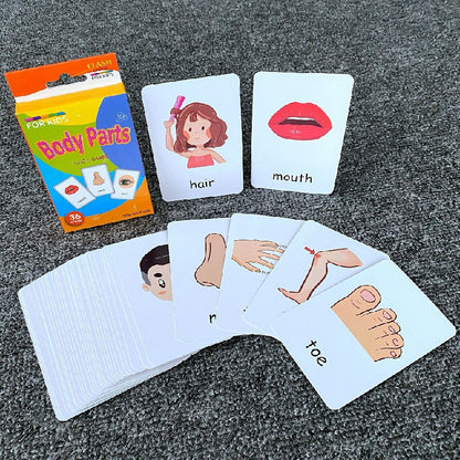 Educational Paper Flash Cards Infant Early Learning Toy 8