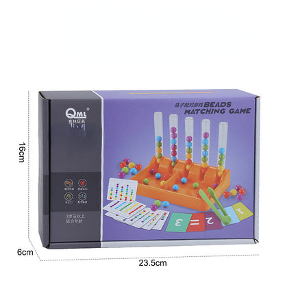 Plastic Montessori Toys Test Tube Color Beads Educational Toy 3
