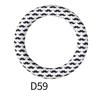 65mm Printed Silicone Beads Rings 17