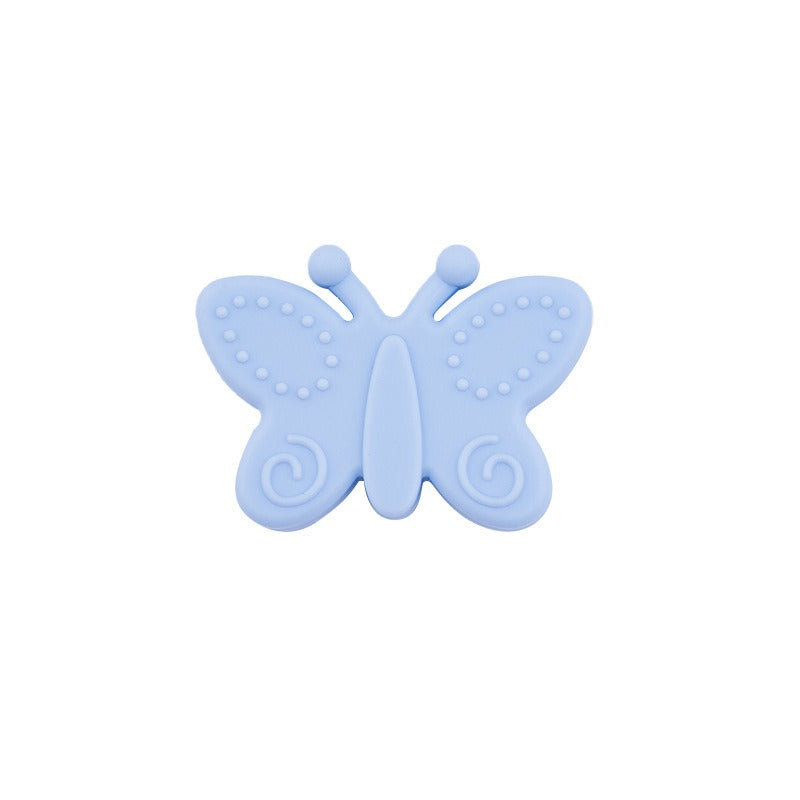 20pcs Silicone Focal Beads Butterfly Side Profile 9