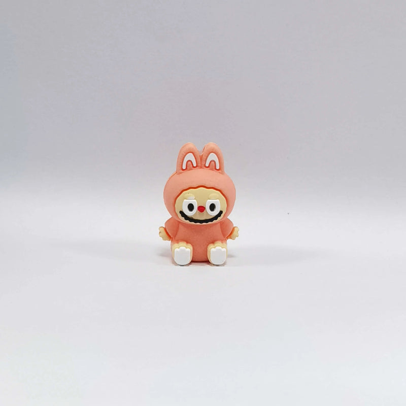 20Pcs Silicone 3D Focal Beads Cartoon Figure Sitting Pose 10