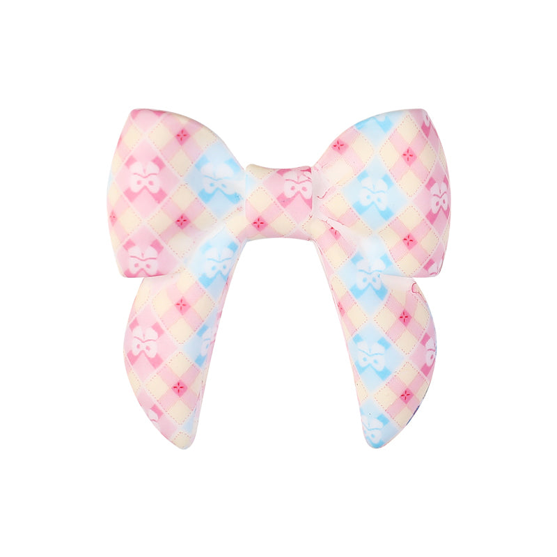 10Pcs Silicone 3D Focal Beads Colorful Bow Printed Shape 18