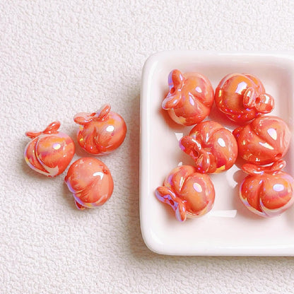 10pcs 16mm Peach Acrylic Beads Jewelry Making Craft Supplies 19