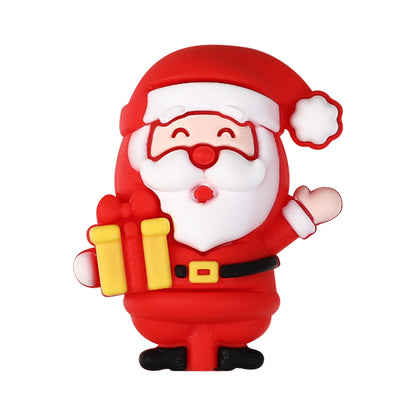 20Pcs Silicone 3D Focal Beads Christmas Themed Gingerbread Man Full Body 15