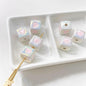10pcs 12mm Heart Cube Acrylic Beads DIY Bracelet Making 15