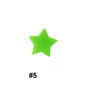 50pcs Silicone Focal Beads Star Flat Shape 7