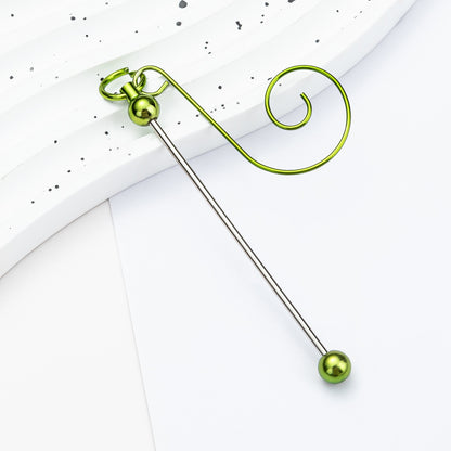 Beadable Hook Christmas DIY Decorative Supplies Metal Craft Gift 10