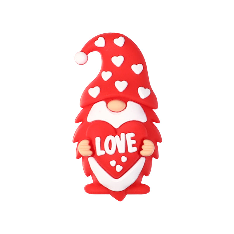 20Pcs Silicone 3D Focal Beads Valentine S Day Theme Animal Love Front Facing 11