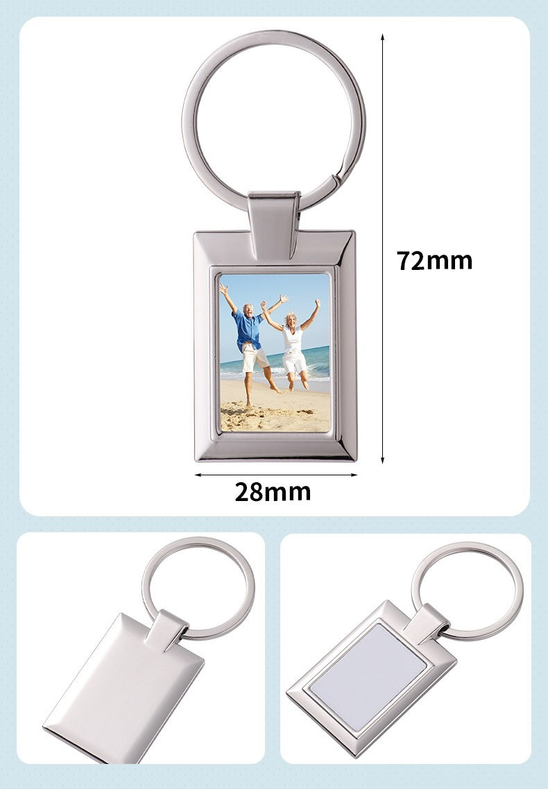 Metal Sublimation Keychain Blank for DIY Photo Customization 14