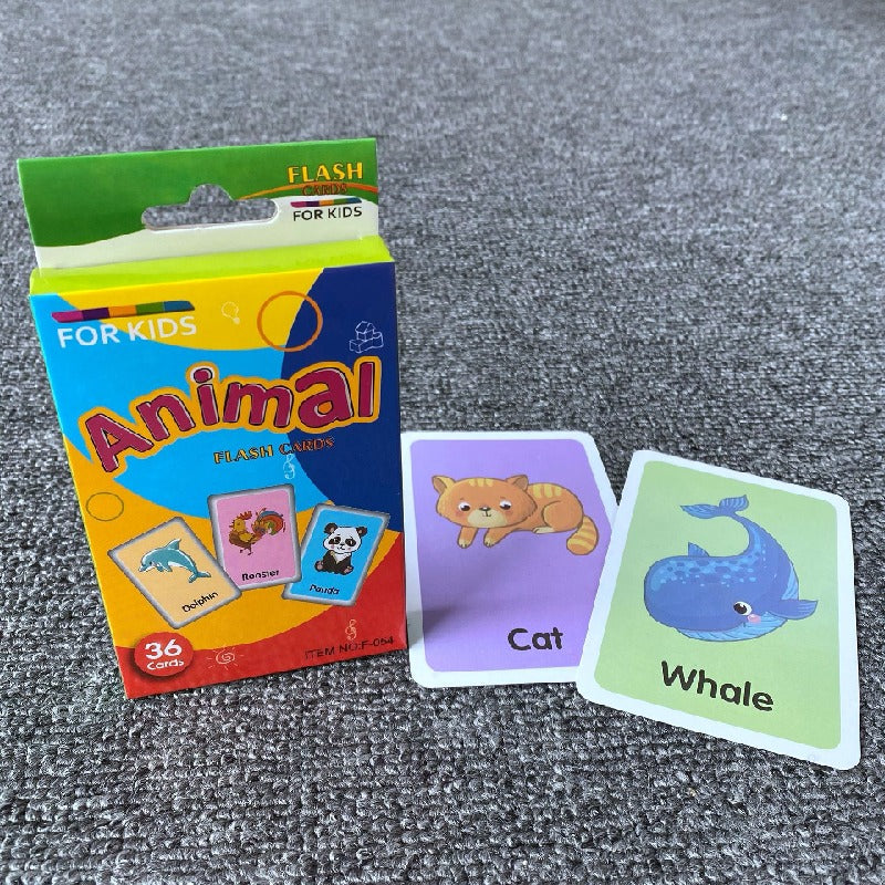 Educational Paper Flash Cards Early Development Toy 7.8x11.7cm 6